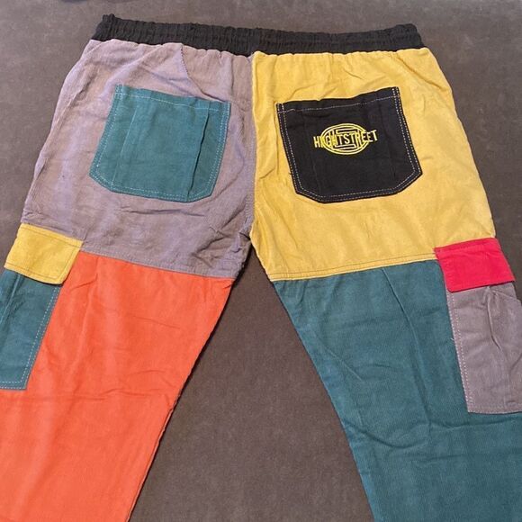 Men’s Shein Multicolor Corduroy Drawstring Pants Size XXL NWOT - Picture 8 of 10